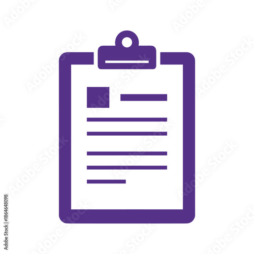Vector Illustration of Clipboard
