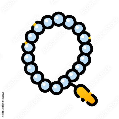 Tasbih Prayer Beads Illustration