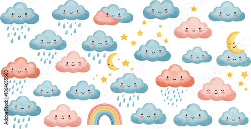 Cute cartoon Easter seamless pattern featuring vector illustrations of eggs, baby animals, and flowers in a fun pink art style for nursery wallpaper and card design