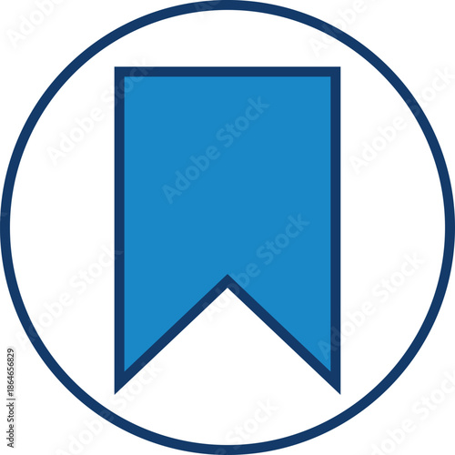 Circular Bookmark Emblem.