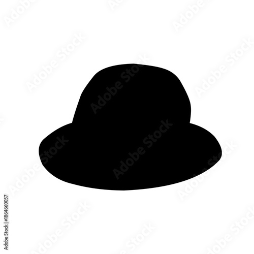 silhouette of men's hats