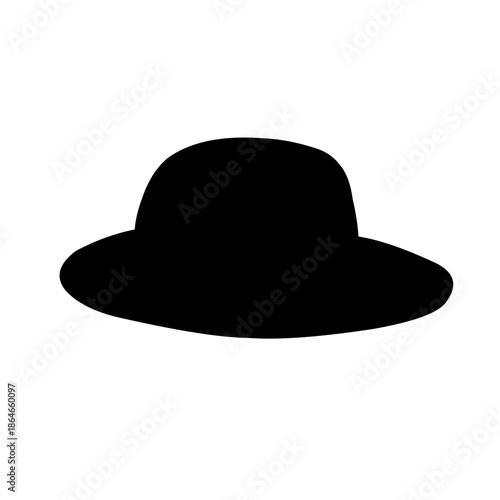 silhouette of men's hats
