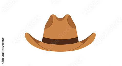 Classic brown western-style hat with a distinct brim and traditional crown design, symbolizing adventure, frontier spirit, and rugged outdoor living