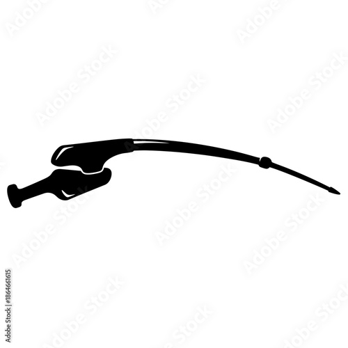 Close-up of modern car windshield wiper blades on a rain-covered window for automotive safety and visibility maintenance.