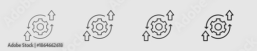 Gear-Process Different Style Icon