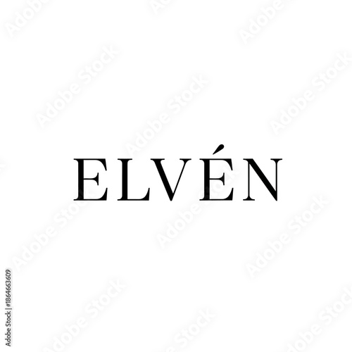 Elven Logo in Black Text on a White Background.