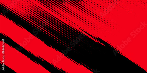 Red and black grunge background with white textures and a dark paint glow creates a futuristic 3d digital art illustration featuring shiny lines and a decorative christmas pattern backdrop