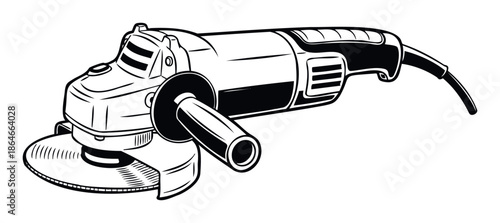 Versatile angle grinder power tool for construction, metalworking, and home improvement projects, essential equipment for professionals and DIY enthusiasts