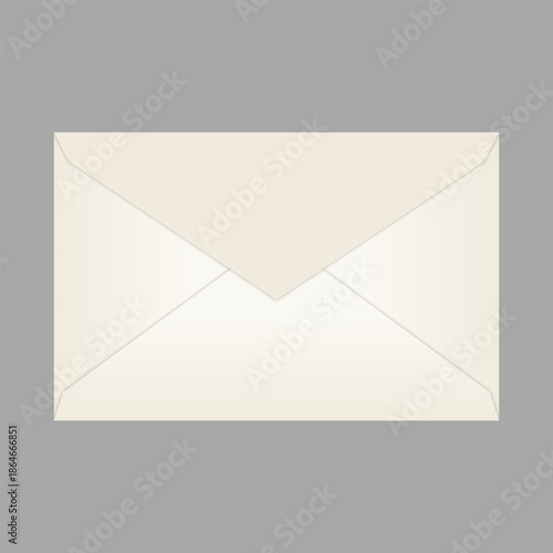 Illustration of a Closed Envelope with Border