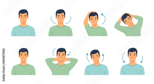 Neck stretches exercise guide for healthy posture