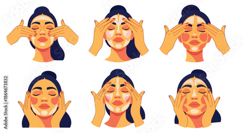 Facial massage steps for skincare routine