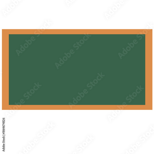 Wooden-framed chalkboard with dark green surface, ideal for classroom, menu, or educational design and branding visuals.
