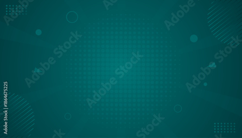 Elegant dark emerald green background with black shadow border and old vintage grunge texture design