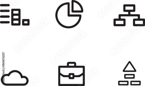 Business icon Pack in Line Style Business cooperation icons set. Outline set of business cooperation vector icons for web design isolated on white background.
