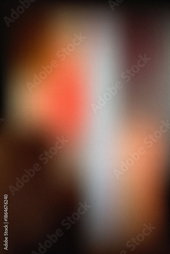Fotografie Soft Blurred Gradient Background in Warm Peach and Cream Tones
