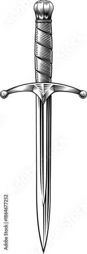 A dagger medieval knightly ...