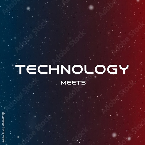 A futuristic technology themed image with a starry night background
