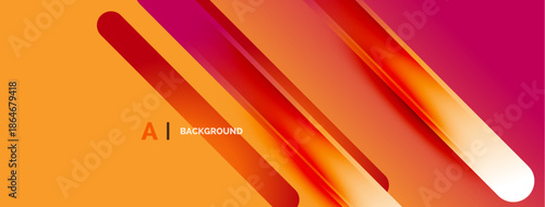 Abstract vibrant design. Orange, red gradients create dynamic flow. Modern aesthetic suitable for digital backgrounds, presentations.