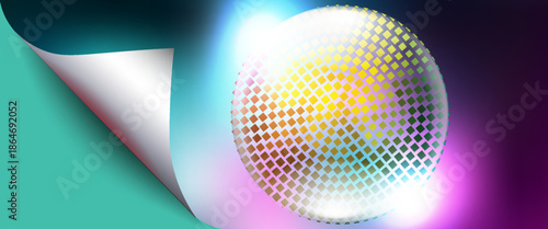 Abstract background with mirror balls.eps 10