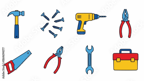 set of tools vector