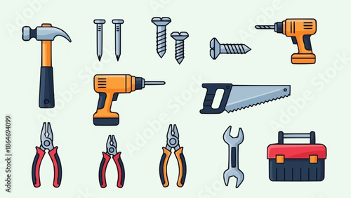 set of different tools