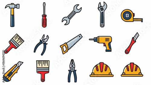 tools icon set