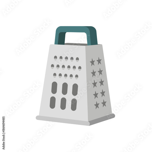 Kitchen Grater Utensil Flat Design Vector Icon