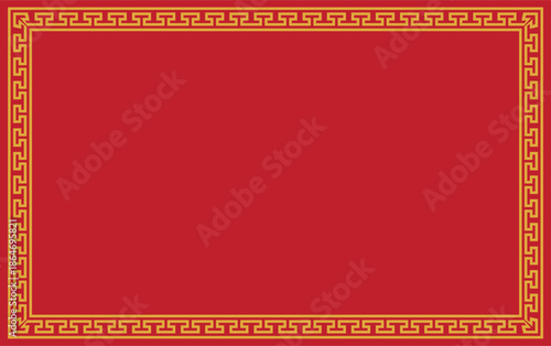 Chinese frame background red and gold colors for Lunar New Year