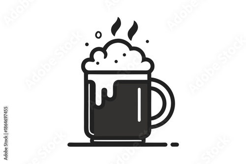 winter brew mug icon tall proportion style