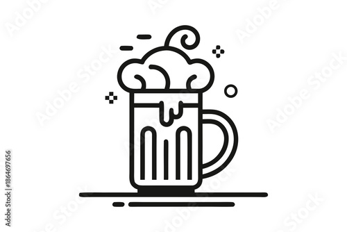 seasonal brew mug icon