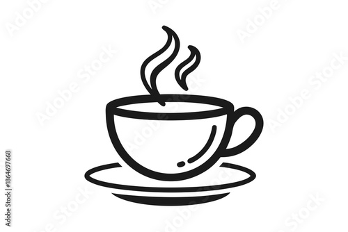 street tea cup wider shape icon