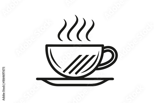 winter tea cup compact shape icon