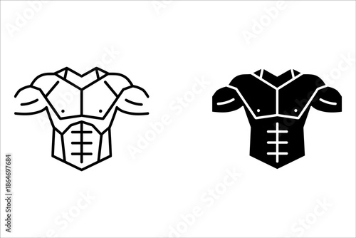 Two football jerseys in black and white colors side by side