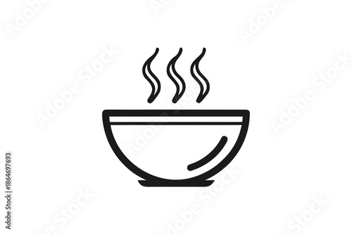 evening broth bowl semi circular icon