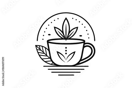 herbal brew cup compact shape icon