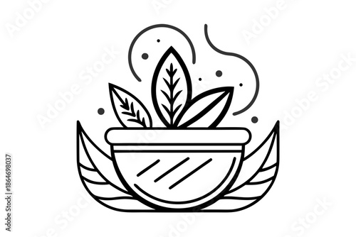 herbal spice container icon