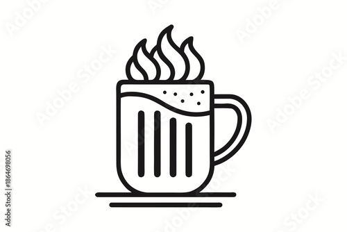 night cocoa mug icon