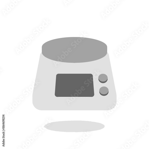 Digital Kitchen Scale Flat Design Icon