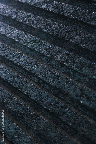 Wallpaper Mural Diagonal Pattern of Textured Dark Material With Grooves and a Rough Surface Torontodigital.ca