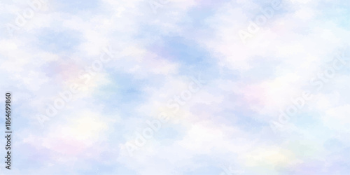 Abstract blue sky background featuring beautiful white fluffy clouds in a clear summer air atmosphere for a nature cloudscape