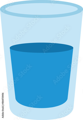 Ramadan Iftar Water Glass Clipart for Saudi Arabian Fasting and Islamic Holiday Design
