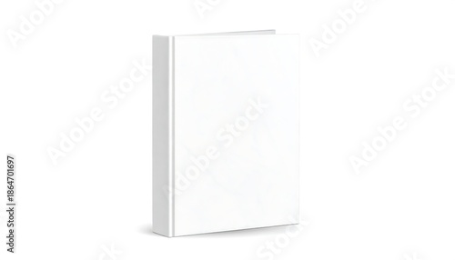 Blank white book mockup