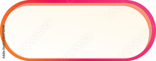 Vibrant gradient border in shades of orange and pink surrounding a blank white rectangular area, ideal for inserting text or designs