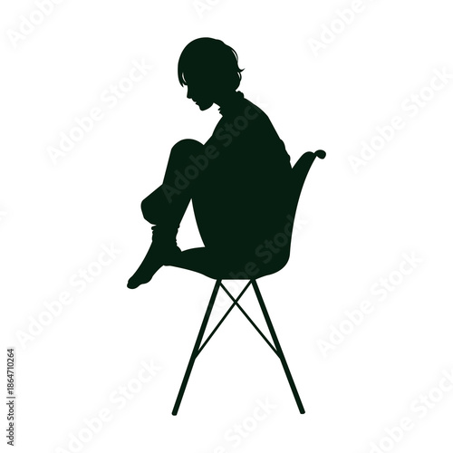 man sitting on chair