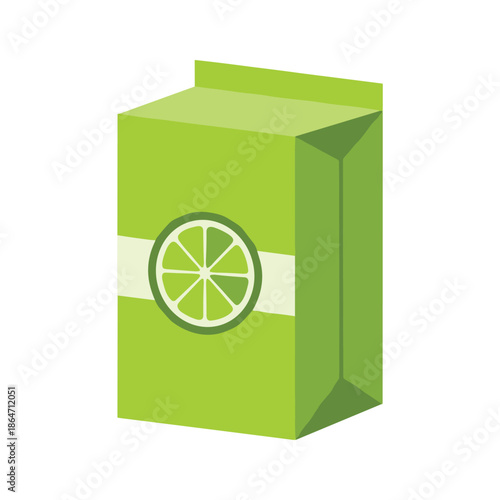 Lime Juice Box Illustration
