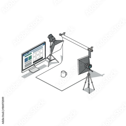 Modern 3d business technology design of a house building featuring a laptop connected to the internet network alongside a tv with an antenna on a tripod and another mounted on the wall