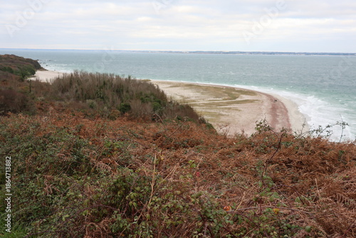 Plage des Grands Sables, île de Groix, océan Atlantique (Bretagne, Morbihan, France)