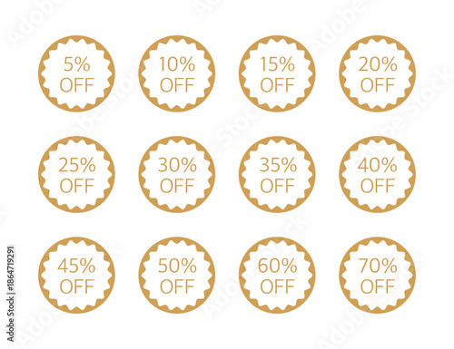 割引シールのセット