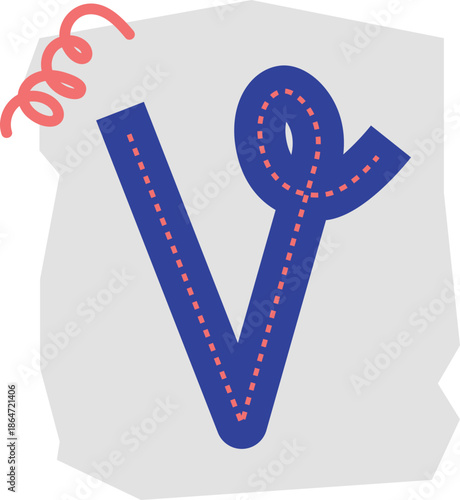 Cute Cutout Letter Design