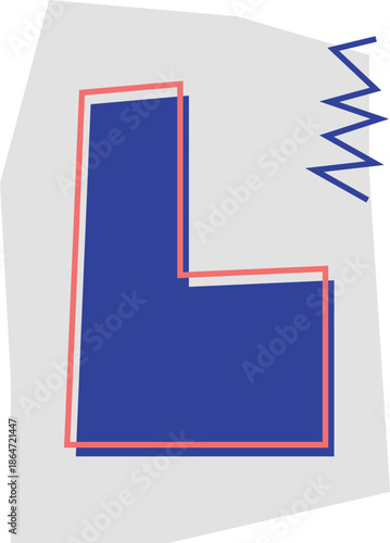 Cute Cutout Letter L Design